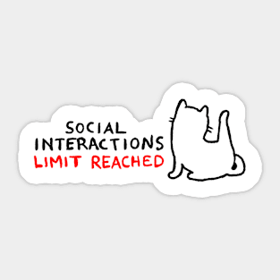 Funny cat Sticker